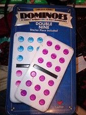 Vintage 1998 Cardinal Collectors Dominoes Double Nine 55 Pieces Boxed Complete