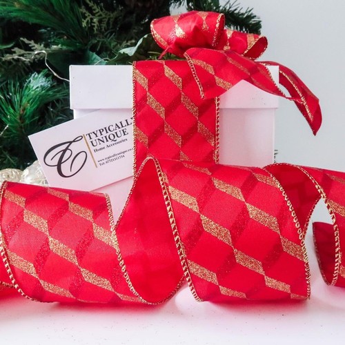 Metres christmas ribbon wire - metres,
