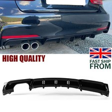 FOR BMW 3 SERIES F30 F31 BLACK REAR BUMPER DIFFUSER M SPORT PERFORMANCE 2011-19