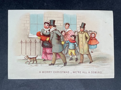 Victorian greeting card xmas - greeting,