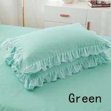 2X Pillowcase Lace Ruffle