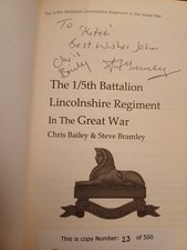 The 1/5th Battalion Lincolnshire Regiment in the Great War Chris Bailey 