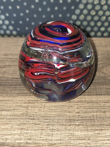 Vintage glass paperweight - glass,