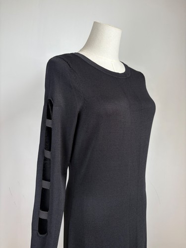 Label lab black knit maxi - black,