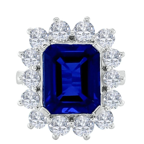 Sapphire diamond ring - sapphire,