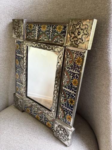 Mexican punched tin wall