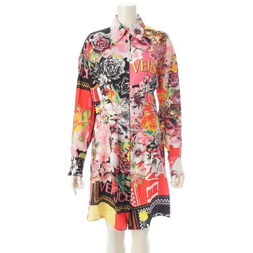 Versace silk logo - silk, floral