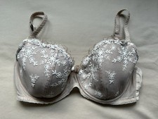 Marks And Spencer M&S Per Una Pink Nude Floral Lace Bra Padded Underwired 32D