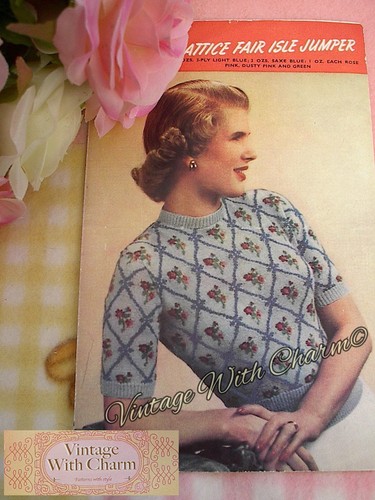 Vintage 1940 knitting - vintage, 1940's