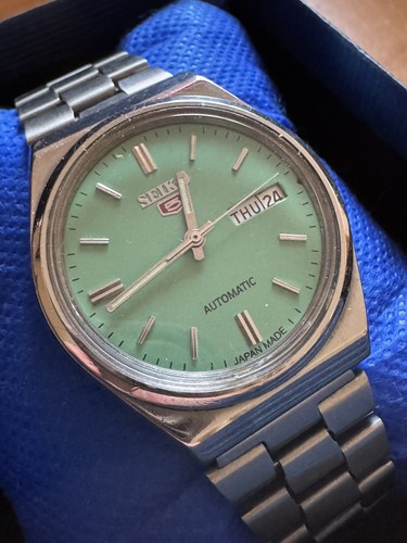 Seiko 6309 8930 green dial - seiko,