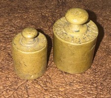 Antique Brass Scale Weight 2