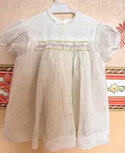 Vintage hand made white - hand, girls