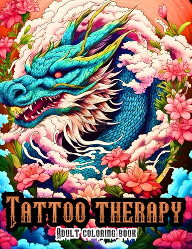 Tattoo coloring book - book, for