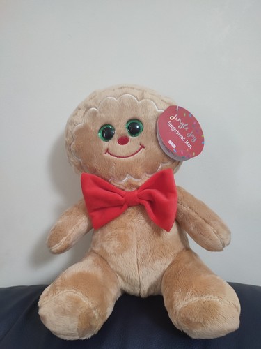 Gingerbread man soft toy with - gingerbread,