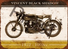 VINCENT BLACK SHADOW #257 SIGN