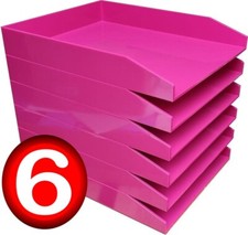 Pink Letter Trays A4 Pink