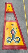 Large Vintage Fairground Panel