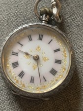 Vintage Pocket Watch Silver
