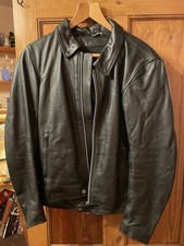 Frank Thomas Leather Motorcycle Jacket Small Goldtop