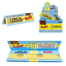 RAW Lyrical Lemonade Flavour King Size Wide Rolling papers 1 5 10