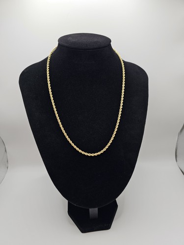 9ct gold rope - 9ct, necklace