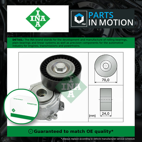 Aux belt tensioner - belt, fits