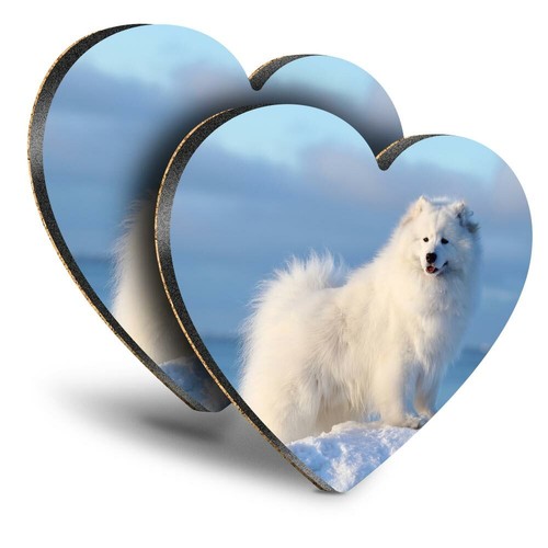 Heart mdf coasters - 2x,