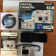 MEDION 6.36MP MD 85060 DIGITAL CAMERA FUL METAL CASING - NO CHARGER INCLUDED