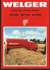 WELGER AP 630, AP 730, AP 830
