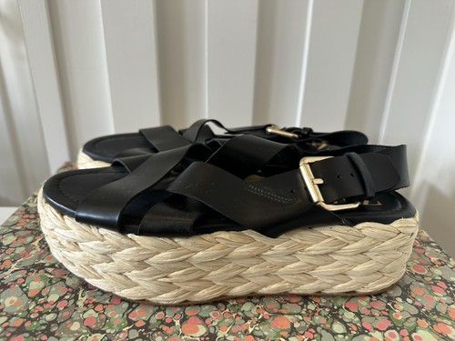 Zara black leather - black,