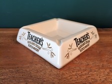 Teachers Highland Cream Scotch Whisky Vintage Wade Ceramic Ash Tray Bowl Pub Bar