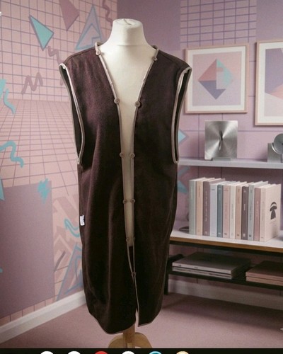 Vintage 1980s brown fleece - 1980s,