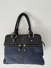 Modalu Black And Blue Leather
