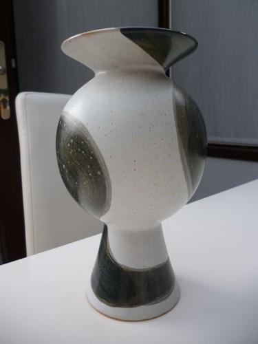 Vase pottery stone white - pottery, &