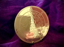 GOETIC DEMONIC SCRYING MIRROR / ALTAR PANTACLE OF ASMODAY Talisman Goetia Occult