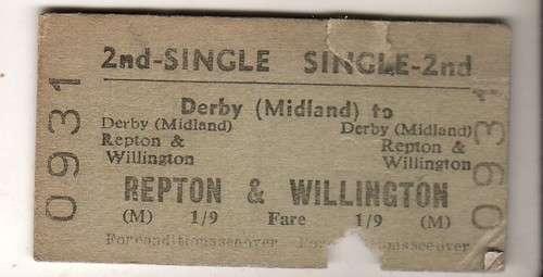 Railway ticket brb - brb(m), derby