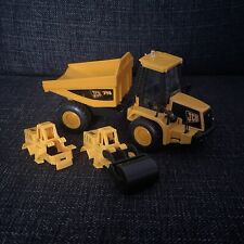 Children Play Pretend Collectible JCB Yellow Plastic Toy Dumper Truck Bundle X3