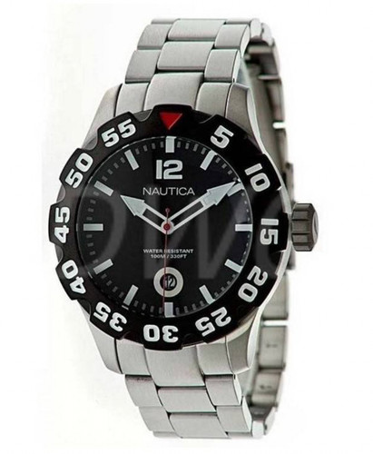 Nautica black dial stainless - dial,
