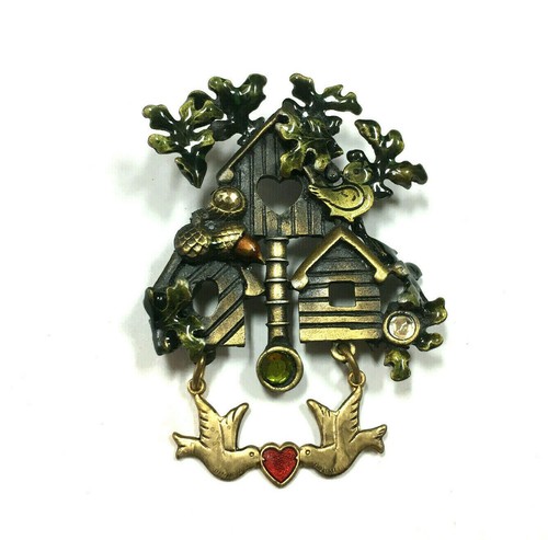 Vintage enamel bird - vintage,