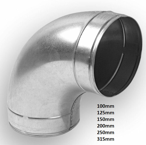 Metal degree ducting - degree, bend