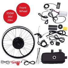 20 Inch Front Wheel Electric Bicycle Motor  Hub Conversion LCD Kit 36V 350W