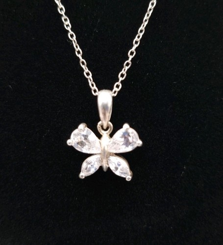 Butterfly pendant silver - butterfly,