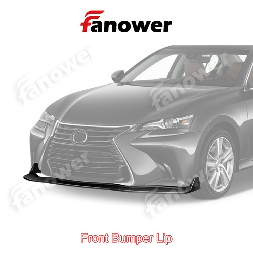 Glossy black front bumper - front,