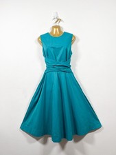 Hobbs Dress UK 14 Blue Midi