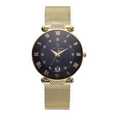 THE DUCHESSES RIO Women's Gold Swiss Luxury Crystal Classic Waterproof Watch