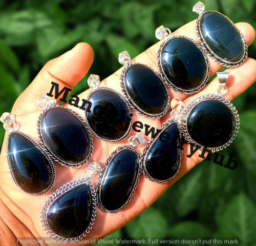 Lot black onyx gemstone - lot!,
