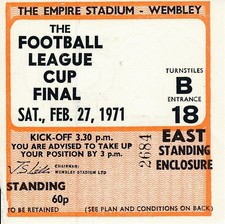 TICKET: LEAGUE CUP FINAL 1971