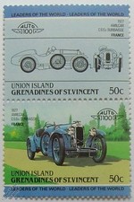 1927 AMILCAR CGSs Car Stamps