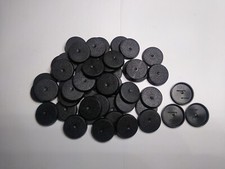 Warhammer 40K- 50x Games Workshop Branded 25mm Round Bases. Solid. 2006