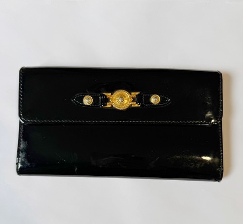 Versace black patent leather - versace,